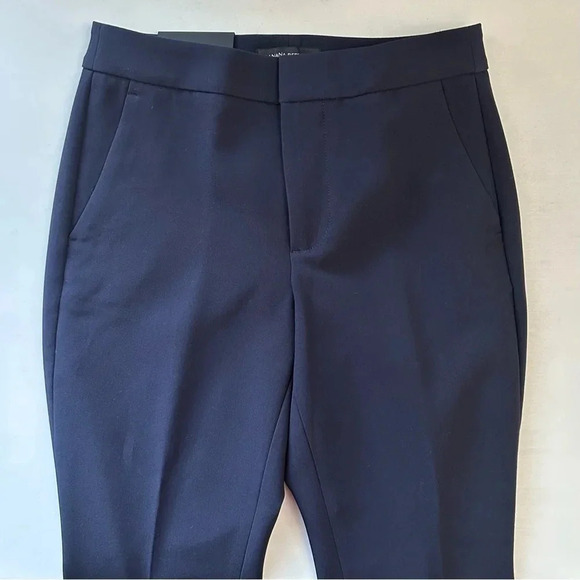 Banana Republic Pants High Rise  Crop Flare Leg Trousers Navy Blue Size 0 NWT - Picture 14 of 16